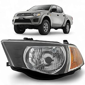 Farol Dianteiro Lado Esquerdo Mitsubishi L200 2008 A 2012