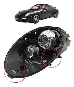 Farol Direito Porsche 911 997 Gt2 Gt3 2008 2009 2010 A 2012