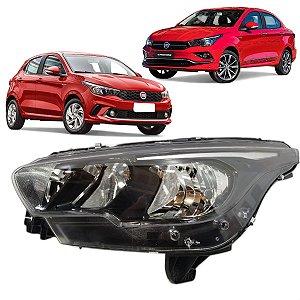 Farol esquerdo Argo E Cronos 2017 2018 2019 a 2024 Sem Led