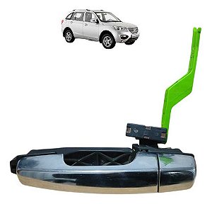 Maçaneta Externa Da Porta Traseira Esquerda Lifan X60 2015 Cromado Traseira