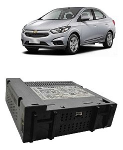 Módulo Central Rádio Chevrolet  Onix Prisma  2013 A 2019 Prata