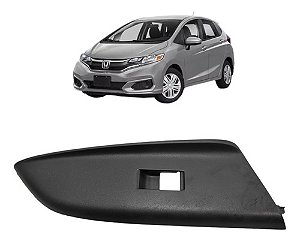 Moldura Botão Vidro Dianteiro Direito New Fit 2015 2016 2017