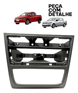 Moldura Central Painel Gol Saveiro Voyage G5 G6 2008 A 2016 Prateado