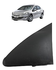 Moldura Externa Retrovisor Esquerdo Peugeot 408 2011 A 2015 Preto