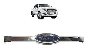 Moldura Friso Grade Dianteira Ford Ranger 2016 2017 A 2019 Cromado Plástico