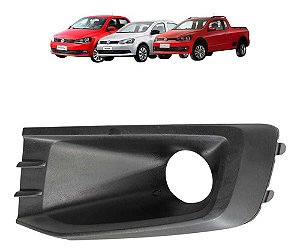 Moldura Grade Farol Milha Esquerdo Saveiro G6 2013 A 2016