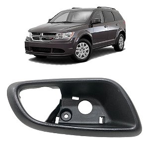 Moldura Maçaneta Interna Traseira Direita Journey 2014 2015 Preto Traseira