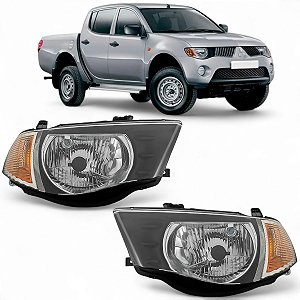 Par Farol L200 2008 2009 2010 2011 Máscara Negra Pisca Ambar
