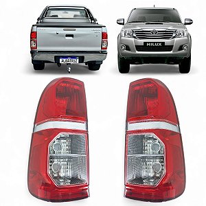 Par Lanterna Toyota Hilux 2012 2013 2014 2015 Bicolor Sr Srv