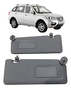 Par Quebra Sol Com Espelho Lifan X60  2013 2014 2015 2016