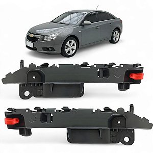Par Suporte Guia Parachoque Dianteiro Cruze 2012 2013 2014