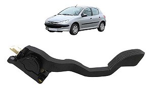 Pedal Acelerador Eletronico Peugeot 206 207 1.4 2005 A 2013 Preto