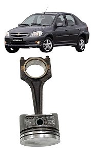 Pistão E Biela Prisma 1.4 2007 2008 2009 2010 2011
