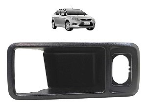 Moldura Maçaneta Interna Lado Esquerdo Focus 2009 A 2012 Preto Dianteira/traseira