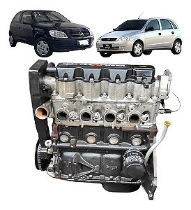 Motor Parcial Celta Prisma Corsa 1.0 8v Vhce Flex 70cv 2008