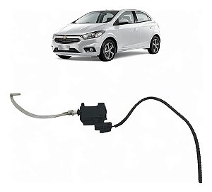 Motor Trava Portinhola Combustível Onix Prisma 2013 A 2016 Preto