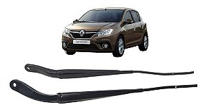 Par Braço Limpador Parabrisa Logan Sandero 2015 A 2019 Esquerdo