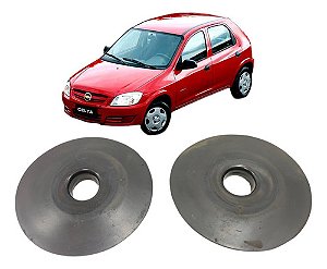 Par Calço Molas Traseira Celta Prisma Agile Corsa Classic