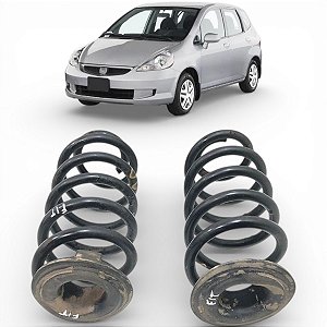 Par De Mola Traseira Honda Fit 2004 2005 2006 2007 2008