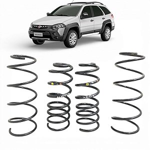 Jogo Molas Dianteiro E Traseiro Fiat Palio Weekend 2008