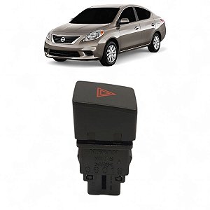 BOTAO PISCA ALERTE NISSAN VERSA 2015 2016 2017 2018 2019
