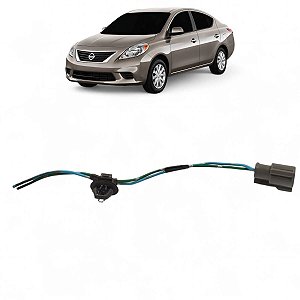 CHICOTE CONECTOR PLUG FECHADURA TRASEIRA ESQUERDA VERSA 2015