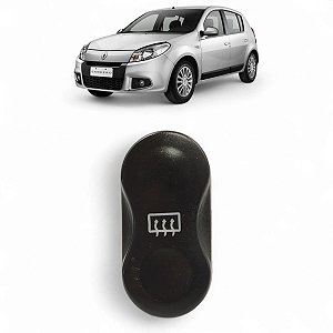 BOTAO DESEMBAÇADOR VIDRO TRASEIRO SANDERO 2008 2009 A 2011