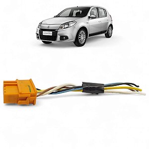 CHICOTE CONECTOR PLUG BOTAO DESEMBAÇADOR SANDERO 2008 A 2011