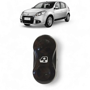 BOTAO VIDRO DIANTEIRO PAINEL CENTRAL SANDERO 2008 A 2011