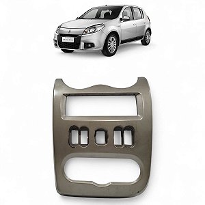 Moldura Painel Central Renault Sandero logan 2008 a 2011