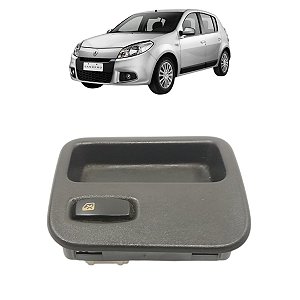 Moldura Botão Trava Vidro Elétrico Sandero 2009 2010 A 2011