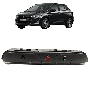 BOTAO PISCA ALERTA GM ONIX 2020 2021 2022 2023 2024 2025