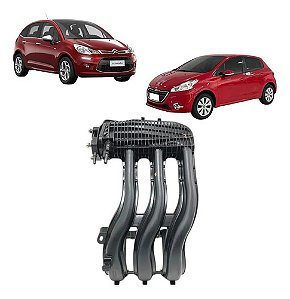 Coletor Admissão Peugeot 208 Citroen C3 1.2 3cc 2013 A 2018