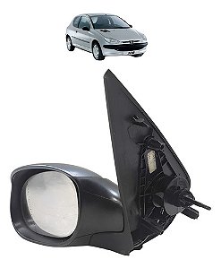 Retrovisor Manual esquerdo Peugeot 206 207 2002 2003 A 2012
