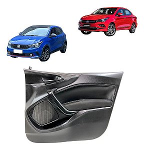 Forro Porta Dianteira Direita Fiat Argo Cronos 2018 A 2024 Preto