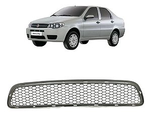 Grade Inferior Parachoque Dianteiro Palio Siena 2004 A 2008 Preto Fosco