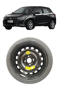 Roda Pneu Estepe Aro 15 Chevrolet Onix 2020 2021 2022 A 2025 Preto
