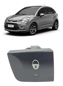 Botão Trava Porta Citroen C3 2013 14 2015 2016 2017 2018