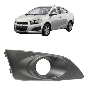 Moldura Farol Milha Lado Direito Gm Sonic 2012 2013 2014 Preto Direito