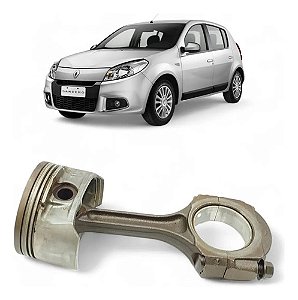 Pistao E Biela Renault Logan Sandero 1.6 2008 2009 A 2014