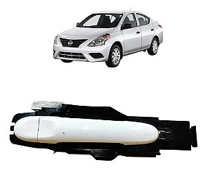 Maçaneta Externa Dianteira Direita Nissan Versa 2015 A 2019 Branco Dianteira/traseira
