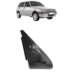 Moldura Interno Retrovisor Eletrico Esquerdo Uno 2004 A 2011 Preto