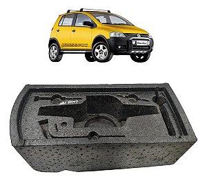 Isopor Suporte Macaco Caixa Ferramentas Crossfox 2005 A 2010 Preto