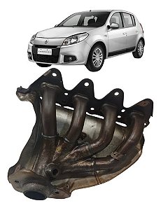Coletor Escape Renault Sandero Logan 1.6 2008 2009 A 2014