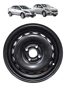 Roda Ferro Aro 14 4x100 Chevrolet Onix Prisma 2013 A 2019 Preto