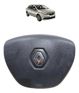 Bolsa Airbag Volante Renault Sandero Logan 2015 2016 A 2019 Preto