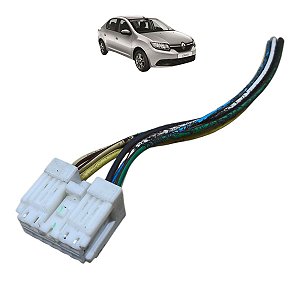 Chicote Conector Botao Vidro Dianteiro Esquerdo Logan 2015