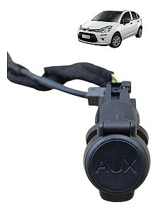 Entrada Auxiliar Usb Citroën C3 2014 2015 2016 2017 A 2019 Preto