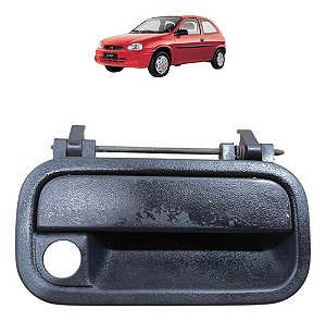 Maçaneta Porta Externa Dianteira Direita Corsa 1994 A 2002 Preto Dianteira