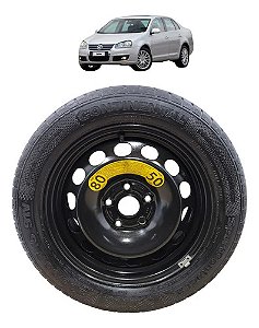 Roda Estepe Aro 16 5x112 Vw Jetta Variant 2007 2008 A 2010 Preto